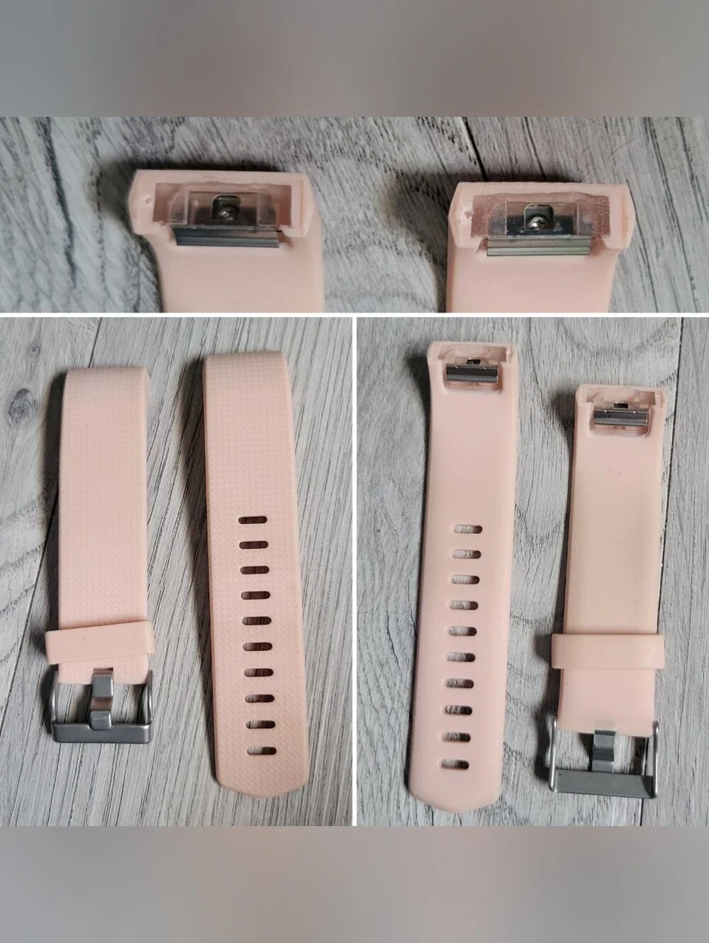 Fitbit Charge 2 Replacement Wristbands  (Black, Brown, Blush) No Device, Small